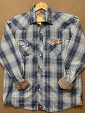 Rafter C Cowboy Collection Men's Paisley Western Pearl Snap Shirt, Size XXL