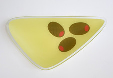 Joseph Joseph Round Glass Chopping Board / Worktop Saver with Concentric Rainbow Circles Design — listing 6