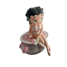 Vandor Betty Boop Figural Teapot - Betty Reclining on Pink Armchair with Pudgy Dog Finial — listing 4