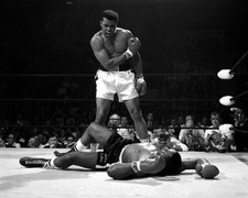 Muhammad Ali (Cassius Clay) Black & White Boxing Photograph, Framed, with Printed Signature — listing 2