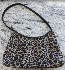 Liz Claiborne Black, Grey & Gold Leopard Print Silk Scarf, listing 5
