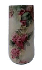 Hand-Painted Austrian Porcelain 10-inch Cabinet Plate with Blackberries & Blossoms, Pierced Reticulated Rim, Gold Trim — listing 5
