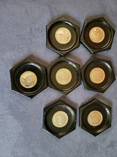 Lifo Industries Gold-Plated Coin Replica Display Plaque "Puerto Rico" with 8 US Coin Replicas