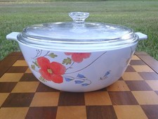 Corning Ware Wildflower Pattern 1-Quart Casserole Dish with Pyrex Lid — listing 3
