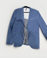 Zara Man Slim Fit Blue Two-Button Blazer, EUR 54 / USA 44 — listing 3