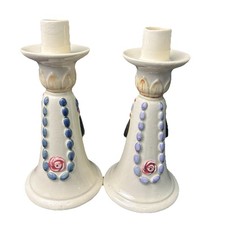 Weller Pottery Sydonia Triple Candle Holder / Candelabra — listing 3