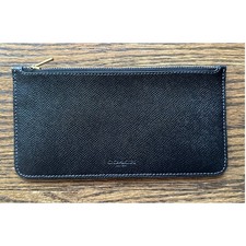 Coach Slim Envelope Wallet in Yellow Crossgrain Leather, listing 2