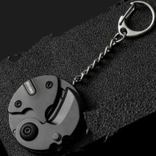 Machined Metal EDC Keychain Tool / Bit Holder Fidget with Turquoise O-Rings — listing 3