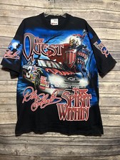 Vintage 90s Dale Earnhardt 'The Quest' NASCAR All-Over-Print T-Shirt — listing 6