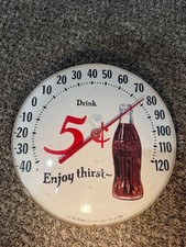 Vintage Coca-Cola "Things Go Better With Coke" Round Dial Thermometer — listing 3
