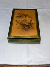 Ercolano Italian Inlaid Wood Musical Jewelry Box - The Spring (La Primavera, Vivaldi Op. 8 No. 1)