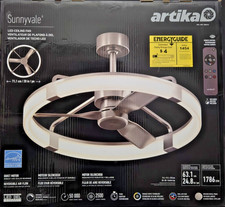 Artika Sunnyvale 28 in LED Ceiling Fan with Remote, Black — listing 4
