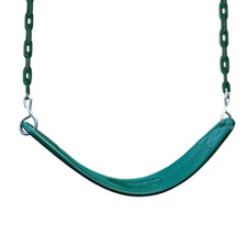 Green Belt Swing Seat with Yellow Plastic-Coated Chains — listing 3