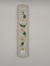 Lefton China Pale Yellow Shell-Form Pin Tray with Courting Couple Transfer & Gold Trim