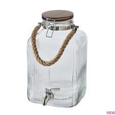 Glass 2-Gallon Beverage Dispenser with Spigot and Hermetic Lid — listing 5