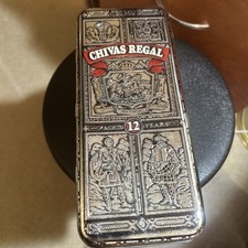 Vintage Chivas Regal 12 Year Whisky Bottle Presentation Tin with Bottle-Shaped Insert — listing 2