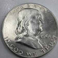 1938 US 3-Cent Thomas Jefferson Presidential Series Stamps (used lot) with 1961 Franklin Silver Half Dollar and 1902 NC voter registration document — listing 6