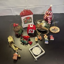 Mixed Lot of Vintage Christmas Ornaments (50+ pieces)