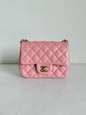 Chanel Mini Flap Bag Black Caviar Leather Crossbody — listing 6