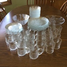 Arcoroc Canterbury Crocus dinnerware Canterbury Crocus Glass Dinnerware Set — listing 4