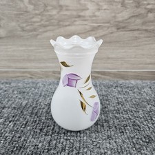 Vintage Milk Glass Bud Vase with Ribbed Fluted Design — listing 5