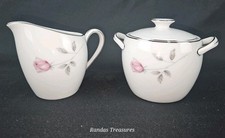 Rosette Fine China Pink Rose Floral Coffee Pot with Lid — listing 4