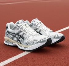 ASICS Gel-Kayano 14 Sneakers, Grey/Silver/Black Colorway, EU 43 (US 9.5) — listing 4
