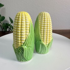 Vintage Figural Corn on the Cob Ceramic Salt and Pepper Shakers, Set of 2 — listing 2