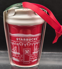 Starbucks 2025 Holiday Red Cup Ceramic Mini Ornament — listing 2