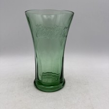 Coca-Cola Green Glass Flared Soda Fountain Tumbler — listing 5