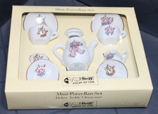 Steiff Puppen-Porzellan-Service 15-Piece Doll Porcelain Tea Set, Original Teddybär 1909 Decor — listing 4