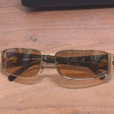 Versace Mod. 2021 Rectangular Sunglasses Gold/Black — listing 4