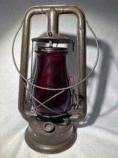 Antique Embury Manufacturing Co. Tubular Kerosene Barn Lantern
