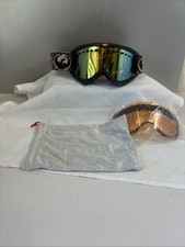 Dragon Alliance Snow Goggles with Yellow Frame and Dark Lens