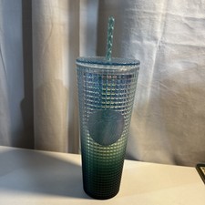 Starbucks Jadeite Green Milk Glass Cold Cup Tumbler with Embossed Siren Logo
