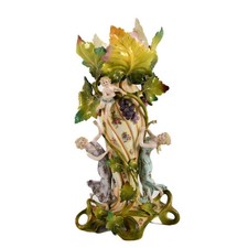 Art Nouveau Gilt Bronze Leaf-Form Pin Tray / Trinket Dish with Reclining Nude Winged Fairy — listing 4