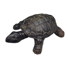 Large Antique Cast Iron Figural Animal Statue / Vessel (Cat or Bear Form), Maker Unknown — listing 4
