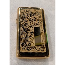 Zippo Slim Venetian Floral Scroll Chrome Pocket Lighter