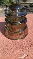 Pair of Vintage Clear Glass Telephone Pole Insulators - Armstrong & Made in USA — listing 2