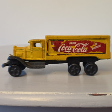 Vintage Diecast Hot Rod Delivery Van 'Your Basic Express Trucking Company No.3' (with two additional diecast cars: Happy Home Bread delivery van and orange rebel-flag hot rod)