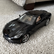 1953-1955 Chevrolet Corvette C1 Convertible 1:18 Scale Diecast Model in Harvest Gold/Yellow with Black Soft Top — listing 2