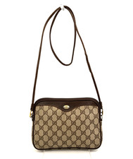 Vintage Gucci GG Micro Monogram Cognac Brown Leather Crossbody Shoulder Bag — listing 4