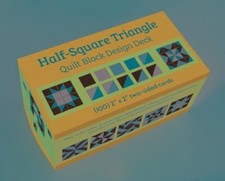 Half-Square Triangle Quilt Block Design Deck - 100 Two-Sided Cards — listing 3