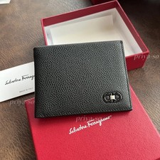 Salvatore Ferragamo Black Quilted Leather Kisslock Wallet — listing 4