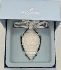 Wedgwood Jasperware Christmas Ornament 'Dressing The Tree' Blue Ball Decoration — listing 6