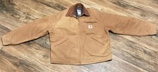 Carhartt Detroit Jacket Black Blanket-Lined J001 Size 2XL (Victaulic Corporate) — listing 4
