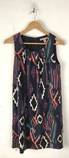 Love 21 Aztec Ikat Print Sleeveless Belted Shift Dress, Size Large — listing 2