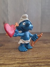Cupid Smurf PVC Figure with Heart, Bow and Arrow — listing 6