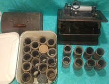 Antique Thomas Edison Standard Cylinder Phonograph with Metal Horn and Working Crank, Oak Case — listing 6