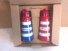 Ceramic Lighthouse Figural Salt and Pepper Shaker Set — listing 6